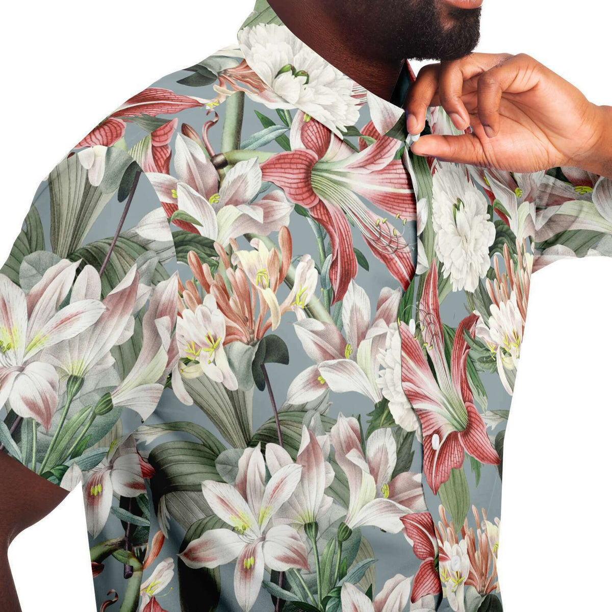 Luscious Lilies Button Down Shirt